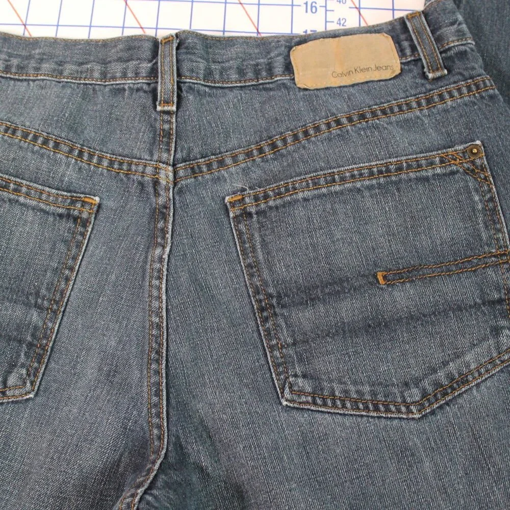 Calvin Klein Relaxed Straight Leg Men's Jeans, 34/33